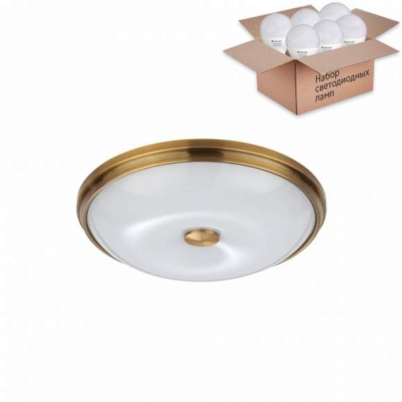 Настенно-потолочный светильник с лампочками Odeon Light Pelow 4956/4+Lamps E14 P45 Настенно-потолочный светильник с лампочками Odeon Light Pelow 4956/4+Lamps E14 P45