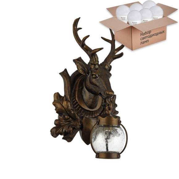 Уличный светильник с лампочкой Favourite Hunt 1849-1W+Lamps E27 P45 Уличный светильник с лампочкой Favourite Hunt 1849-1W+Lamps E27 P45