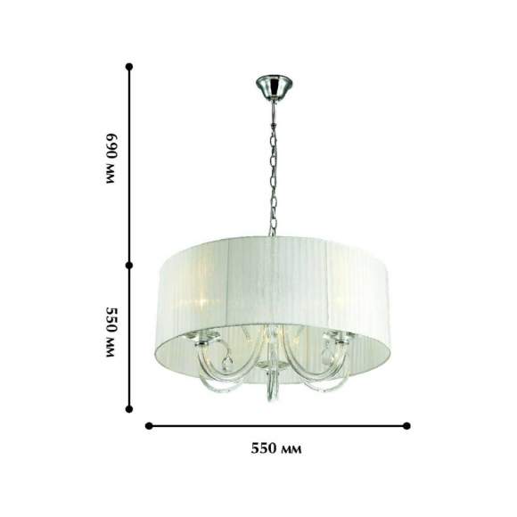 Подвесная люстра с лампочками Favourite Snow 1698-3P+Lamps E14 Свеча