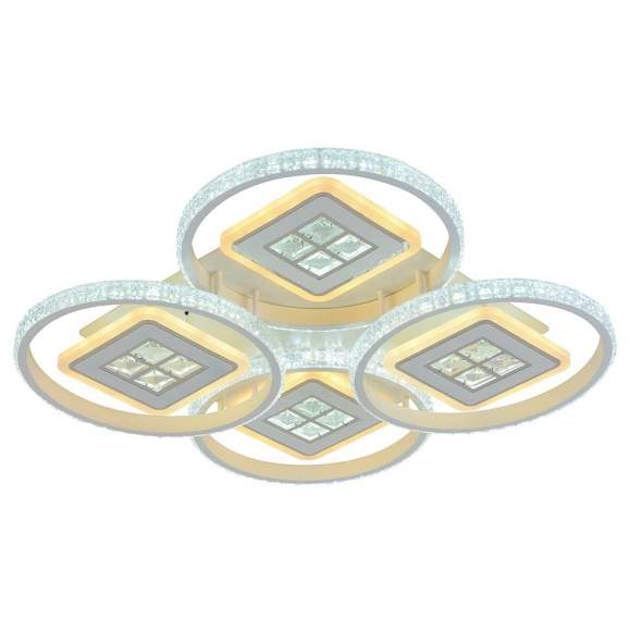 Светодиодная диммируемая люстра с ПДУ Profit Light 8053/4 WHT 224W