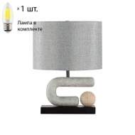 Настольная лампа Odeon Bagel с лампочкой 5410/1TA+Lamps E27 Свеча