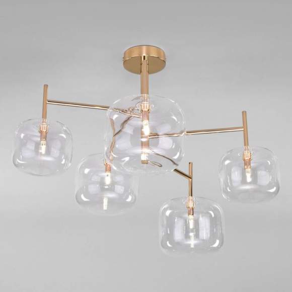 Потолочная люстра ЕВРОСВЕТ Jar 70128/5 золото (a056921) Потолочная люстра ЕВРОСВЕТ Jar 70128/5 золото (a056921)