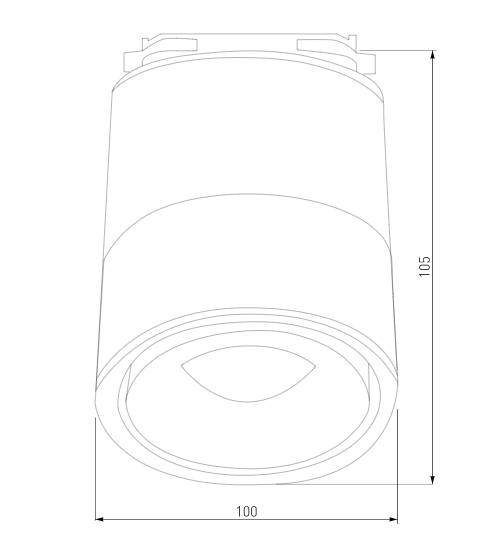 Однофазный LED светильник 15W 4200К для трека Klips Elektrostandard Klips Белый 15W 4200K (LTB21) однофазный (a040437)