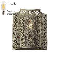 Настенный  светильник с лампочкой Favourite Bazar 1624-1W+Lamps E14 Свеча