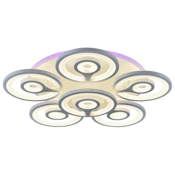 Светодиодная люстра с ПДУ Profit Light 8070/5+1 WHT 168W+11W RGB Светодиодная люстра с ПДУ Profit Light 8070/5+1 WHT 168W+11W RGB