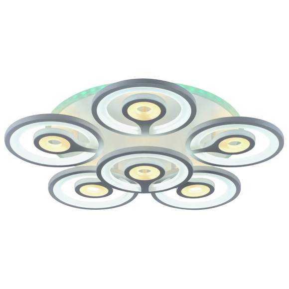 Светодиодная люстра с ПДУ Profit Light 8070/5+1 WHT 168W+11W RGB Светодиодная люстра с ПДУ Profit Light 8070/5+1 WHT 168W+11W RGB