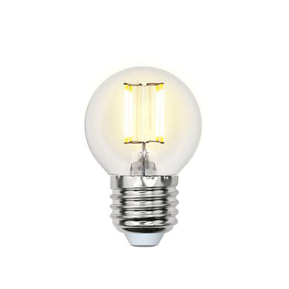 Филаментная светодиодная лампа E27 7,5W 3000K (теплый) Air Uniel LED-G45-7.5W-WW-E27-CL GLA01TR (UL-00003252)
