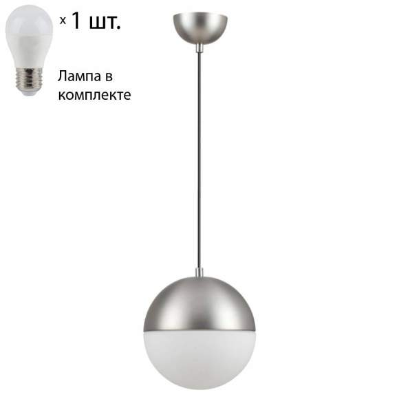 Подвесной светильник с лампочкой Odeon Light Pinga 4959/1A+Lamps E27 P45