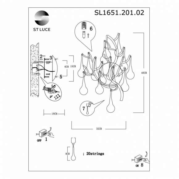 Бра ST Luce Anzio SL1651.201.02 Бра ST Luce Anzio SL1651.201.02