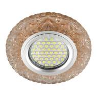 Встраиваемый светильник с подсветкой Fametto Luciole DLS-L146 Gu5.3 Glassy/Tea UL-00003895