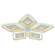 Светодиодная диммируемая люстра с ПДУ Profit Light 8054/5 WHT 270W