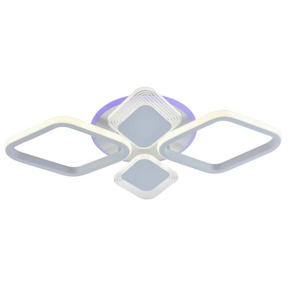 Светодиодная диммируемая люстра с ПДУ Profit Light 5893/2+2 WHT 72W+6,5W RGB Светодиодная диммируемая люстра с ПДУ Profit Light 5893/2+2 WHT 72W+6,5W RGB