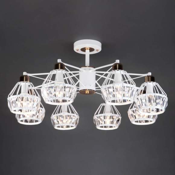 Потолочная люстра Eurosvet 70075/8 белый Потолочная люстра Eurosvet 70075/8 белый