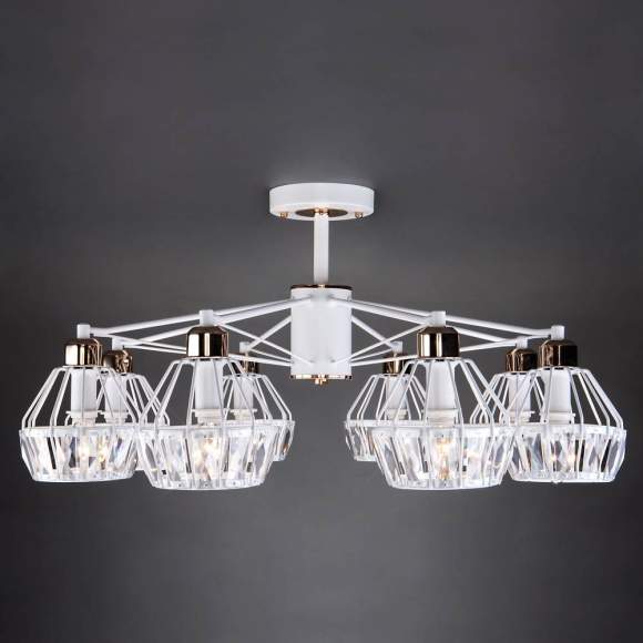 Потолочная люстра Eurosvet 70075/8 белый Потолочная люстра Eurosvet 70075/8 белый