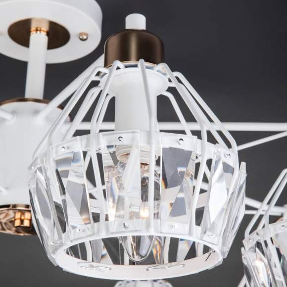 Потолочная люстра Eurosvet 70075/8 белый Потолочная люстра Eurosvet 70075/8 белый