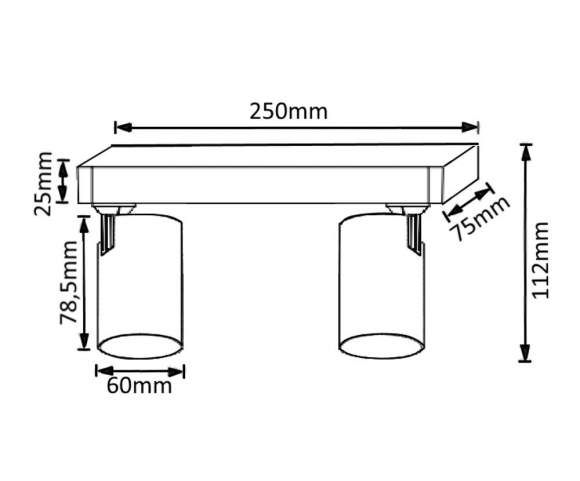 CLT 017CW2 L250 WH Спот Crystal Lux CLT 017