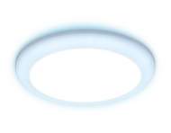 Встраиваемый cветодиодный светильник с регулируемым крепежом и подсветкой Ambrella light Downlight DCR309