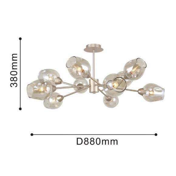 Люстра на штанге F-Promo Tilda с поддержкой Алиса 2658-10U-A