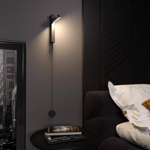 Настенный светодиодный диммируемый светильник Elektrostandard Orco LED 40112/LED черный (a057590)