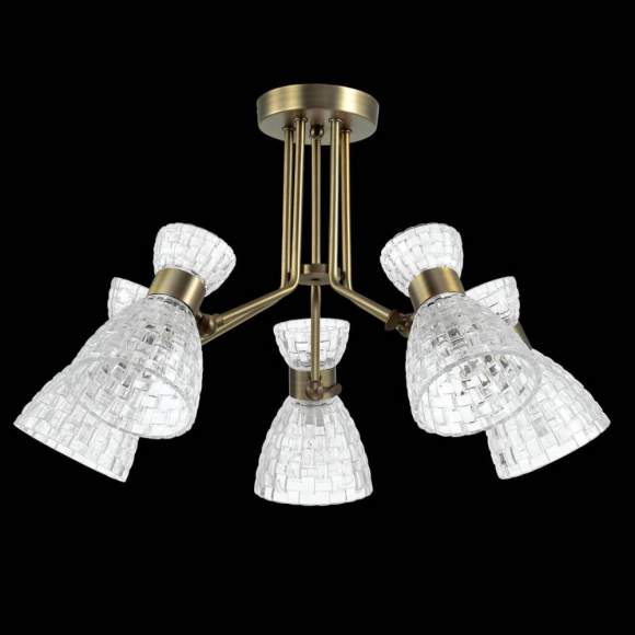 Потолочная люстра с лампочками Lumion Jackie 3704/5C+Lamps E14 P45