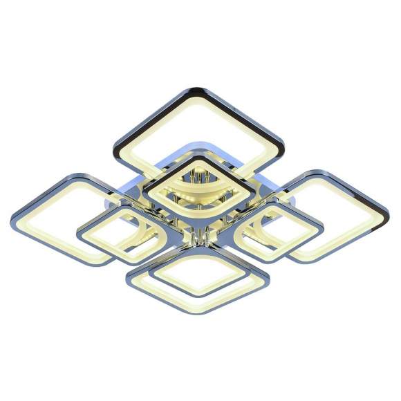 Светодиодная диммируемая люстра с ПДУ Profit Light 8057/4+4 CHR 224W+12W RGB Светодиодная диммируемая люстра с ПДУ Profit Light 8057/4+4 CHR 224W+12W RGB