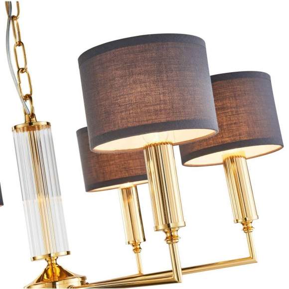 Подвесная люстра с лампочками Favourite Laciness 2609-6P+Lamps E14 Свеча
