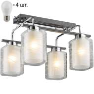 Потолочная светильник с лампочками Velante 278-127-04+Lamps E27 P45