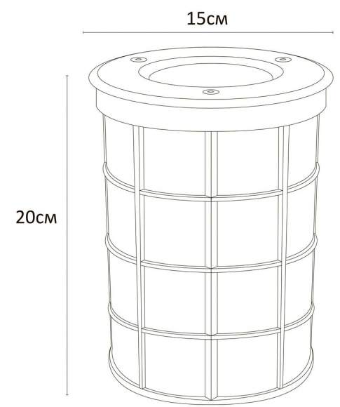 Тротуарный светильник Arte Lamp Piazza A6014IN-1SS Тротуарный светильник Arte Lamp Piazza A6014IN-1SS