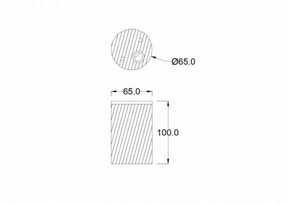 Накладной светильник Roll Maytoni O307CL-01B