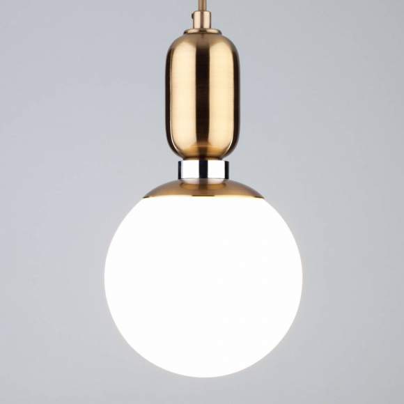 50151/1 латунь Подвесной светильник со стеклянным плафоном Eurosvet Bubble