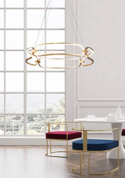 Подвесная светодиодная люстра Maytoni Chain MOD017PL-L50MG Подвесная светодиодная люстра Maytoni Chain MOD017PL-L50MG