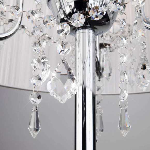 Торшер 2045/3F хром/белый Eurosvet Allata