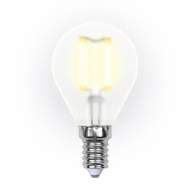 Филаментная светодиодная лампа E14 6W 3000K (теплый) Sky Uniel LED-G45-6W-WW-E14-FR PLS02WH (UL-00000303)