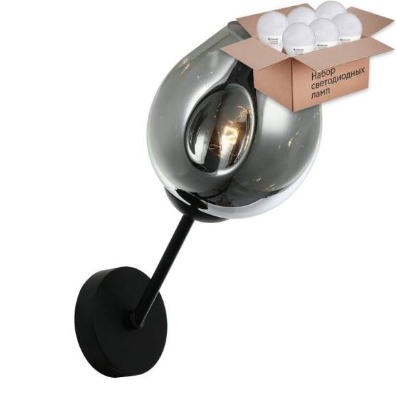 Бра с лампочкой Favourite Traube 2359-1W+Lamps E27 P45 Бра с лампочкой Favourite Traube 2359-1W+Lamps E27 P45