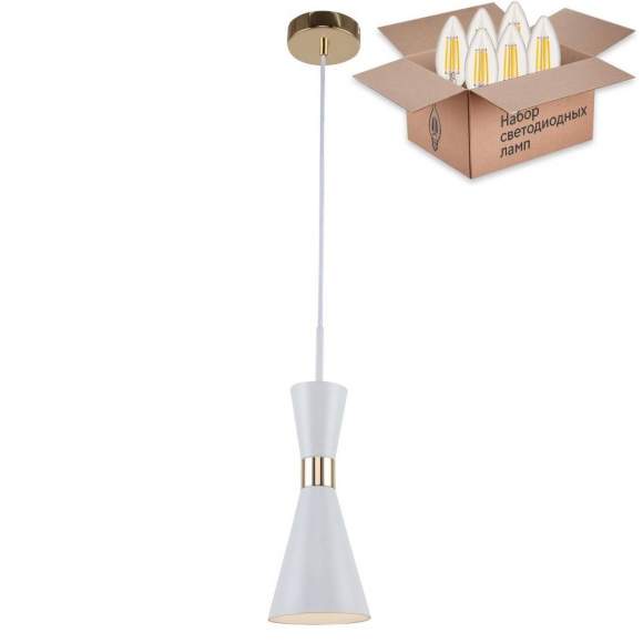 Подвесной светильник с лампочкой F-Promo Sheen 2758-1P+Lamps E14 Свеча