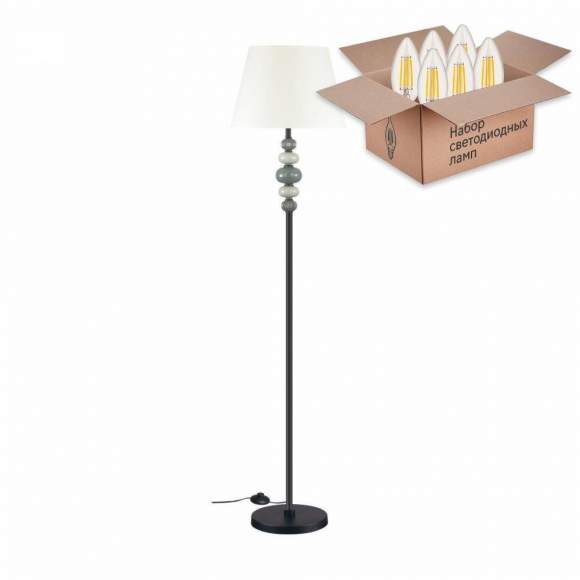 Торшер Odeon Sochi с лампочкой 4896/1F+Lamps E27 Свеча Торшер Odeon Sochi с лампочкой 4896/1F+Lamps E27 Свеча