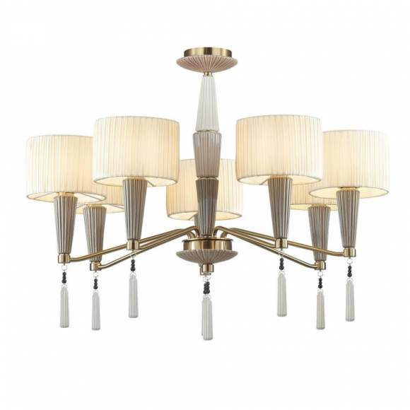 Подвесная люстра Odeon Latte с лампочками 5403/7+Lamps E14 Свеча