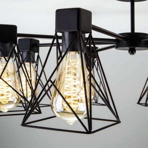 70107/5 черный черный Потолочная люстра Eurosvet Trappola a044747