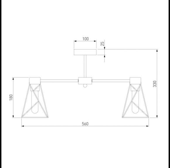 70107/5 черный черный Потолочная люстра Eurosvet Trappola a044747