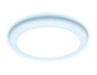 Встраиваемый cветодиодный светильник с регулируемым крепежом и подсветкой Ambrella light Downlight DCR312