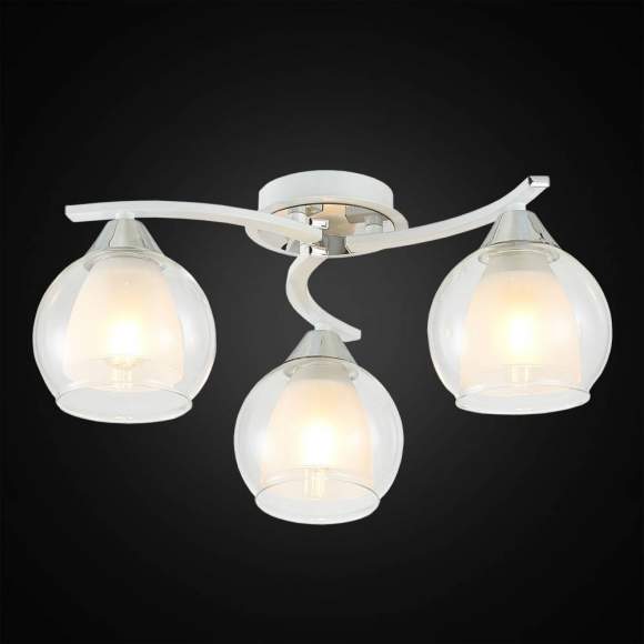 Люстра потолочная Citilux Кристи CL152130 Белый+Хром