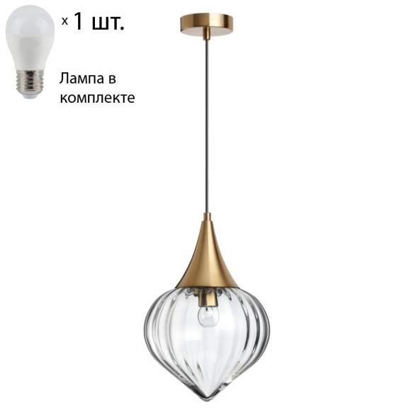 Подвесной светильник с лампочкой Odeon Light Kesta 4950/1+Lamps E27 P45