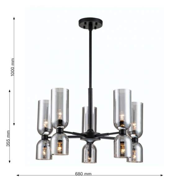 Подвесная люстра с лампочками Favourite Amusing 2877-5P+Lamps E14 P45