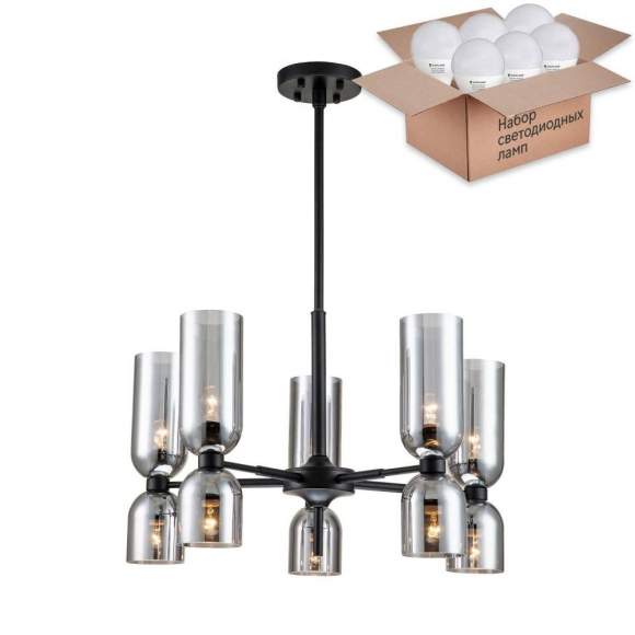Подвесная люстра с лампочками Favourite Amusing 2877-5P+Lamps E14 P45