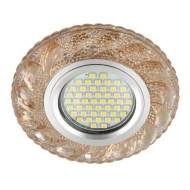 Встраиваемый светильник с подсветкой Fametto Luciole DLS-L147 Gu5.3 Glassy/Tea UL-00003898