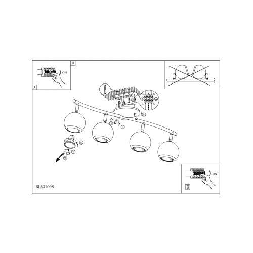 Светодиодный светильник-спот Eglo Bimeda 31008