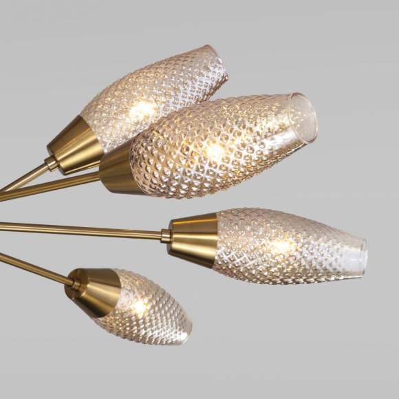 Люстра на штанге Eurosvet 60140/12 золото Люстра на штанге Eurosvet 60140/12 золото