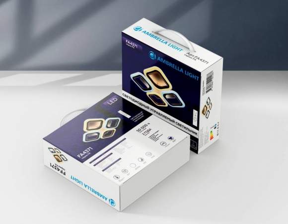 Потолочная светодиодная люстра с пультом ДУ (инфракрасный) Ambrella light Acrylica FA4488