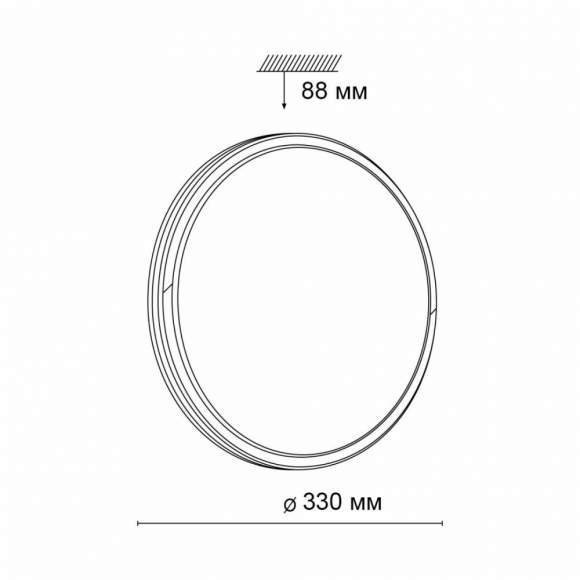 Настенно-потолочный светодиодный светильник Sonex Kepa 3057/CL Настенно-потолочный светодиодный светильник Sonex Kepa 3057/CL