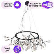 Подвесная светодиодная люстра Crystal Lux с поддержкой Алиса Evita SP45 D BLack/Transparent-А